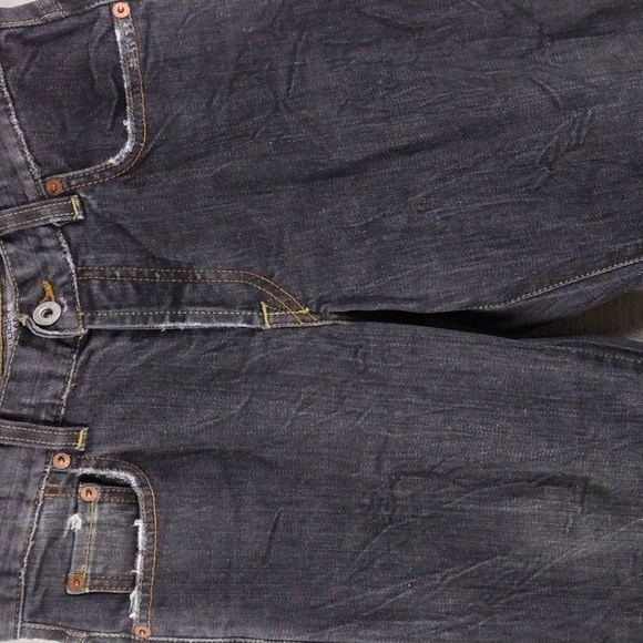 Lucky Brand Dungarees by Gene Montesano Black Mid Rise Straight Leg Color Jean - Picture 13 of 15